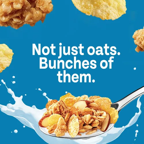 Miniatura 6 de Honey Bunches of Oats Almendra, saludable para el corazón, bajo en grasa, hecho con cereales integrales, caja de 12 onzas (paquete de 3)