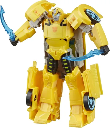 Transformers Toys Cyberverse Ultra Class Bumblebee Figura de acción, combina con armadura Energon para encenderse, para niños de 6 años en adelante,