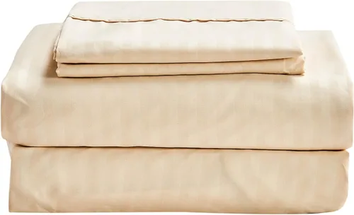 Miniatura 6 de Kingnex Sábanas a rayas para sofá cama de 36 x 72 pulgadas, tamaño individual para sofá cama, microfibra suave de doble cepillado 1800, 3 piezas