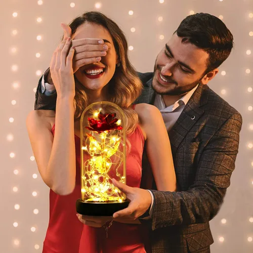 Miniatura 3 de Rosa preservada para el Día de la Madre para siempre, regalos para mamá, rosa bella y la bestia, regalos de cumpleaños para mujeres, rosa eterna