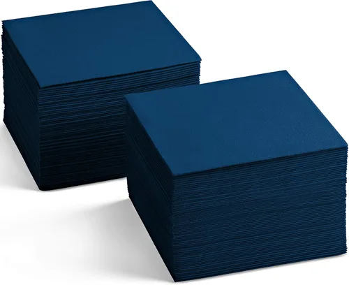 Miniatura 18 de Servilletas de cóctel desechables con tacto de lino, paquete de 200 servilletas de papel AMETHYST de 5 x 5 pulgadas para bar, restaurante