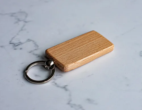 Miniatura 2 de Amarillo Texas - Llavero de madera de recuerdo de 2.5 x 1 pulgada, diseño retro 3D