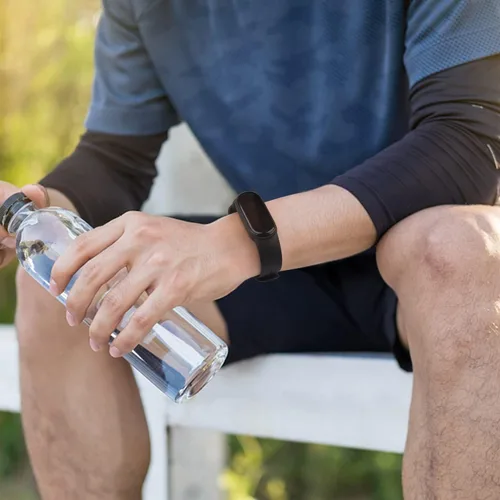 Miniatura 8 de Wanme Bandas para Amazfit Band 5 correas de repuesto para mujeres y hombres, paquete de 2 correas deportivas de silicona compatibles con Amazfit