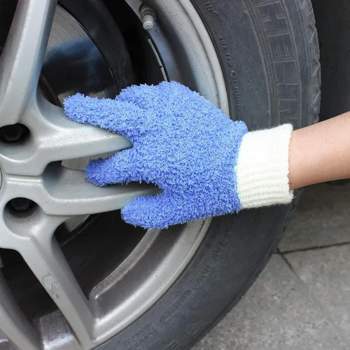 Miniatura 6 de MIG4U Guantes de limpieza de microfibra para el hogar, guantes para limpiar persianas, ventanas, contraventanas, muebles y coche, reutilizables, sin