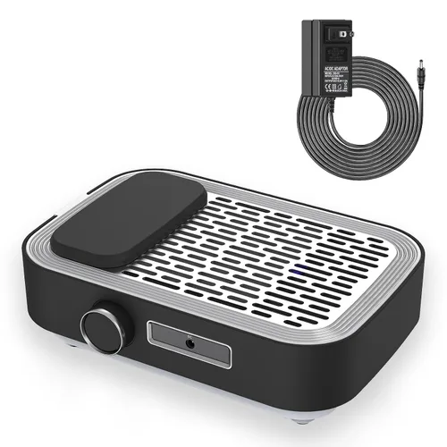 Colector de polvo de uñas recargable, potente máquina de succión de polvo de 80 W, colector de polvo de ventilador de uñas al vacío con succión