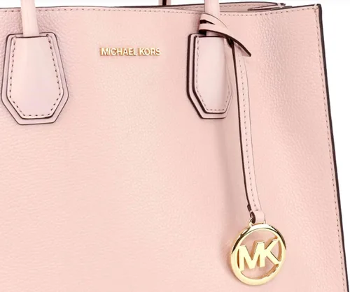 Miniatura 4 de Michael Kors Mercer Bolso de hombro convertible grande Cuero rosa rubor, Powder Blush