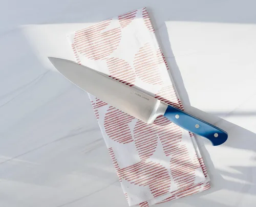 Miniatura 7 de DURA LIVING Cuchillo de chef profesional de 8 pulgadas, acero inoxidable de alto carbono, afilado para afeitar, versátil cuchillo de cocina y corte