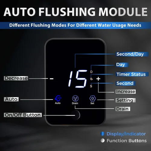 Miniatura 5 de iSpring WSP200ARJ Filtro de agua de sedimentos de centrifugado, Tamaño Jumbo mejorado, Gran capacidad, Reutilizable con módulo de auto-lavado