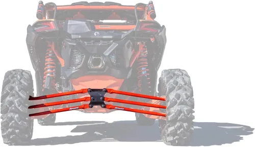 SuperATV Brazos/varillas de radio trasero de tubo redondo resistente para Can-Am Maverick X3 72 pulgadas Turbo/X RC/X MR/X RS/MAX (ver ajuste abajo)