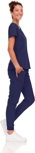Miniatura 44 de Natural Uniforms Conjunto de ropa quirúrgica elástica para mujer con tallas regulares y pequeñas