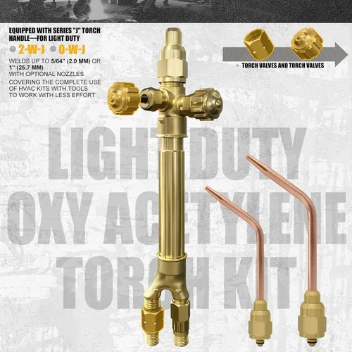 Miniatura 2 de Kit de Antorcha de Oxi Acetileno J-P de Carga Ligera G150, Portátil para HVAC, Corte y Soldadura - Válvula de Retención, Regulador de Oxígeno