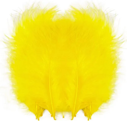 Miniatura 18 de Paquete de 100 plumas de marabú de pavo esponjosas de 4 a 6 pulgadas para manualidades, atrapasueños con flecos, plumas de colores, paquete