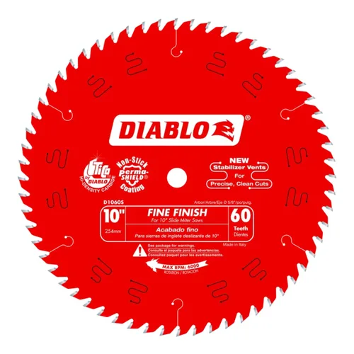 Miniatura 15 de Diablo - Hoja de sierra de acabado de alto rendimiento para madera - 6-1/2" x 40 dientes, carburo Tico - D0641X