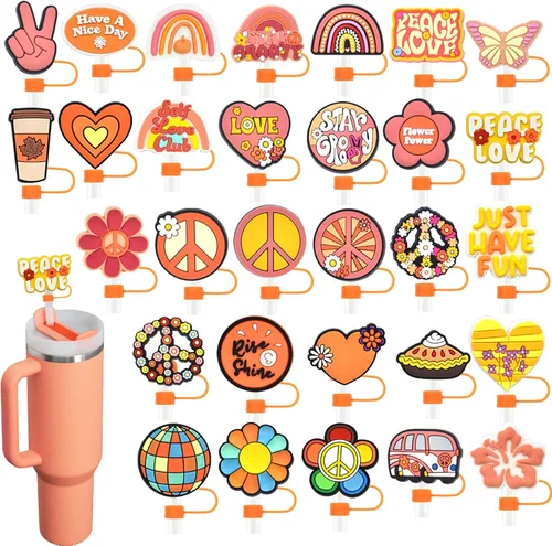 Miniatura 23 de 19 tapas de pajitas con diseño de juego para vaso Stanley de 40 oz/30 oz, tapa de pajita reutilizable de 10 mm, accesorios bonitos para la parte