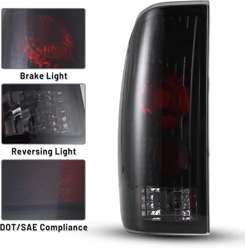 Miniatura 4 de Luces traseras compatibles con Ford 1997 1998 1999 2000 2001 2002 2003 F-150/F-250/F-350 Styleside XLT XL XLR Lariat Outlaw KingRanch Highine luces