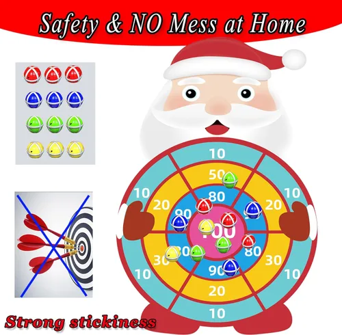Miniatura 2 de 30” Juguetes de Juegos de Navidad para Niños, Gran Juego de Dardos de Santa Claus, Suministros de Fiesta de Navidad para Interior y Exterior