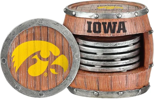 Miniatura 13 de FOCO NCAA College Team Logo 5-Pack Barril Bebida Bebida Coaster Set