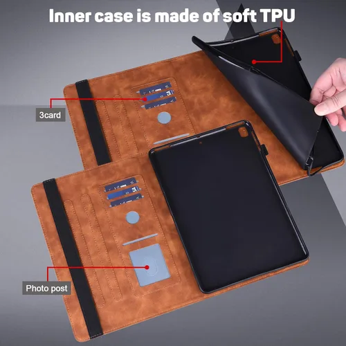 Miniatura 4 de ALILANG Funda para Samsung Galaxy Tab S10 Lite/S10 FE/S9 FE 10.9 pulgadas/Tab S9 11 pulgadas con lápiz capacitivo, múltiples ángulos de visión