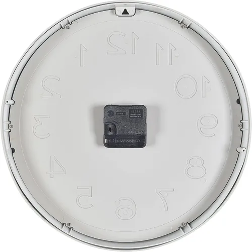 Miniatura 4 de Bernhard Products reloj de pared grande, 12.5", silencioso, sin sonido de tic, azul y blanco, estilo moderno, cuarzo de calidad, para casa