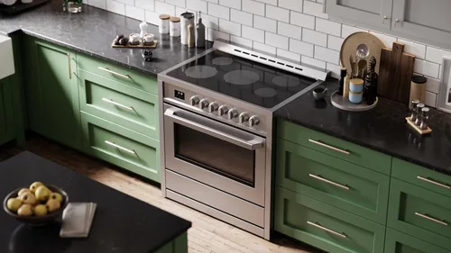 Miniatura 2 de Rangaire RRE361TS Cocina Eléctrica de 36" con Horno y Temporizador - Acero Inoxidable, Quemadores de Estufa Infrarrojos, Convección Verdadera