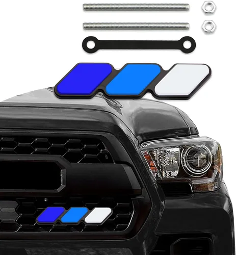 Insignia decorativa para rejilla TRD, emblema de mejora de 3 colores, insertos de adorno para rejilla, emblema de rejilla tricolor para decoración