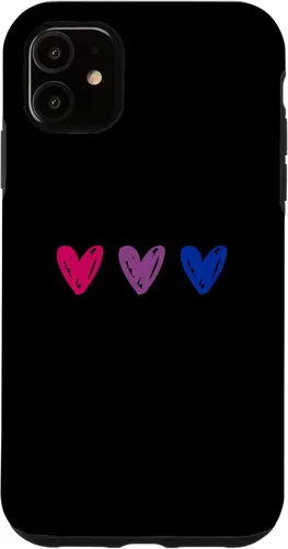 Miniatura 8 de Funda para iPhone 12/12 Pro Bisexual Pride Hearts Bi Pride Flag