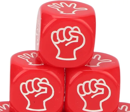 Miniatura 9 de Juego de dados educativos, 10 unidades, 0.79 x 0.79 x 0.79 pulgadas, 6 caras, juego de dados educativos para adivinar, color brillante para fiestas