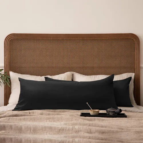 Miniatura 20 de Thmyo - Paquete de 2 fundas de almohada de algodón sólido decorativas cuadradas, fundas de almohada DIY, fundas de almohada en blanco