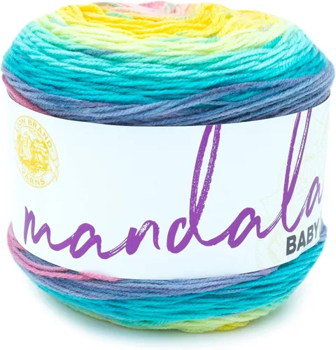 Miniatura 11 de Lion Brand Yarn (1 madeja) Mandala Baby Yarn, Wishing Well, 1770 pies (paquete de 1)