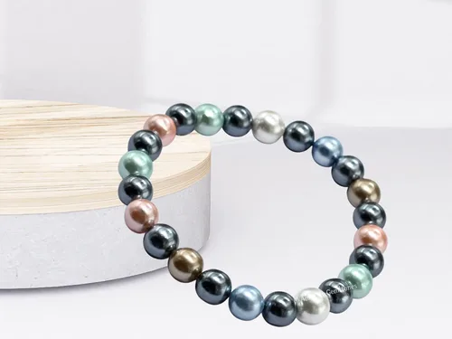 Miniatura 514 de Amazing Gemstone Pulsera de cristal para mujeres y hombres, pulsera de cristal curativo de protección, pulsera elástica con cuentas de piedras