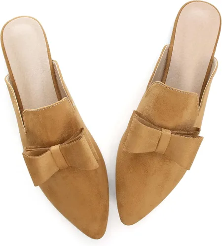 Miniatura 3 de mocasines para mujer con lazo, mocasines con punta puntiaguda, de verano, zapatos planos sin cordones