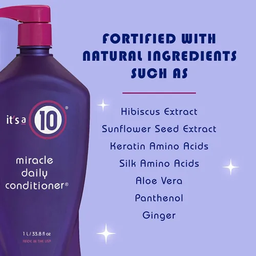 Miniatura 3 de It's a 10 Haircare Miracle Daily Conditioner, 33.80 fl. oz. (paquete de 2)