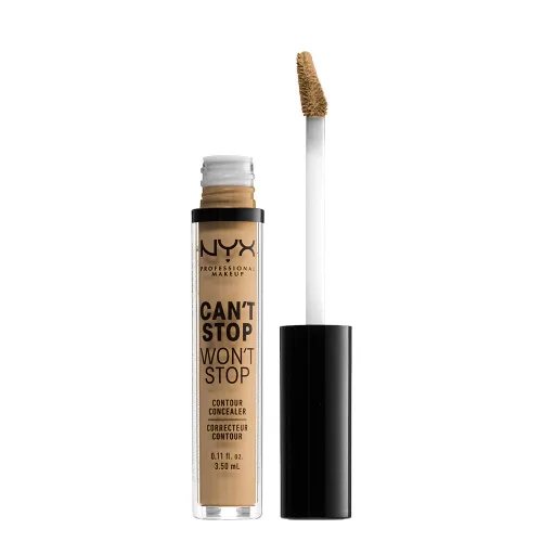 Miniatura 24 de NYX PROFESSIONAL MAKEUP Can't Stop Won't Stop - Corrector de contorno, 24 horas de cobertura total y acabado mate - Vainilla 06 VAINILLA