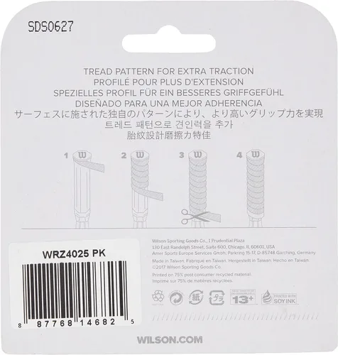 Miniatura 2 de Wilson Profile Overgrip para raqueta de tenis - paquete de 3, color rosa