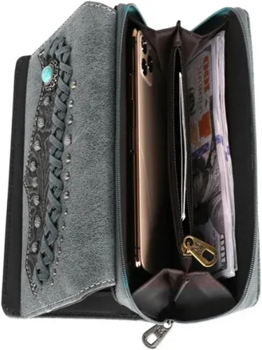 Miniatura 5 de Montana West Cartera de mano para mujer con diseño de acordeón