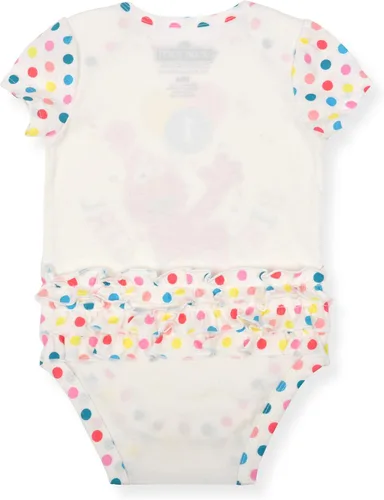 Miniatura 2 de Sesame Street Bebé Niñas Cumpleaños Elmo Manga Corta Body Creeper para Bebés - Blanco