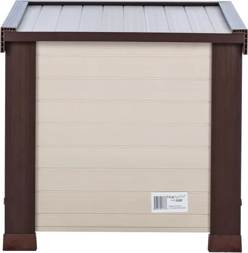 Miniatura 4 de New Age Pet ECOFLEX Albany - Casa para gatos al aire libre, resistente a la intemperie, solapas de doble puerta, 21 pulgadas de ancho x 20 pulgadas