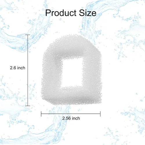 Miniatura 5 de Paquete de 16 filtros de repuesto para fuente de mascotas, 8 filtros de carbono y 8 prefiltros de espuma de repuesto compatibles con múltiples