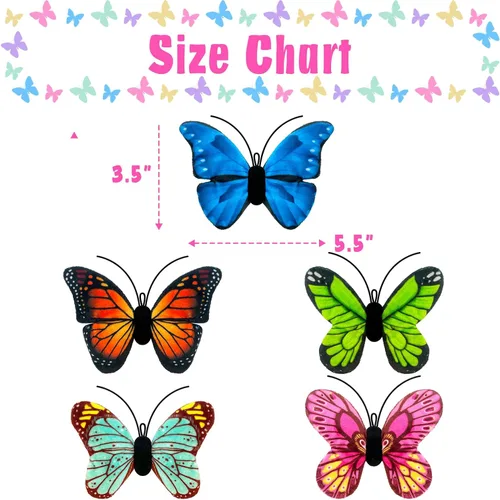 Miniatura 6 de Juguetes de hierba gatera para gatos de interior, paquete de 5 juguetes de hierba gatera de mariposa con arrugado, juguetes para gatos