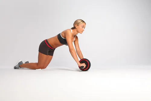 Miniatura 3 de Sistema de entrenamiento de abdominales de Iron Gym, rueda abdominal