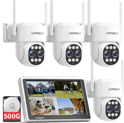 Miniatura 8 de Cámara de seguridad inalámbrica para exteriores, 4MP 10x zoom óptico de doble lente cámaras WiFi para seguridad en el hogar, vigilancia PTZ de 360°