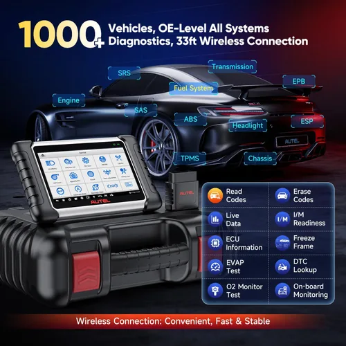 Miniatura 8 de Autel Escáner MaxiPRO MP808BT PRO, actualización de 2 años ($700), 2026 en adelante de MaxiSys MS906BT MaxiCOM MK900BT MK900, tan avanzado como