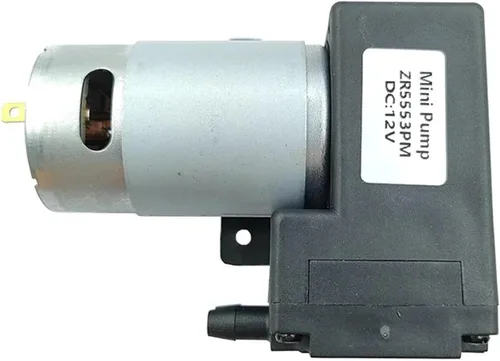 Miniatura 4 de 555 Mini bomba de aire de vacío DC12V 10L/M -80KPa Bomba de diafragma de succión de presión negativa Inflador de flujo grande de alta presión