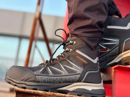 Miniatura 5 de Botas Wok con punta de acero para hombre, botas de trabajo aisladas, zapatos de punta de acero, botas de construcción cómodas, botas ligeras