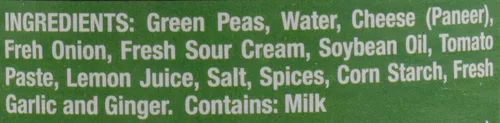 Miniatura 4 de Jyoti Matar Paneer, 12 latas de 15 oz cada una, Todo Natural, Producto de Estados Unidos, Sin gluten, Vegetariano, Sin BPA, Halal