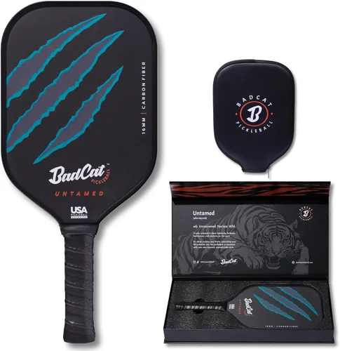 Untamed Paddle | Fibra de carbono T700 cruda para un máximo giro, potencia y control | Diseño termoformado ligero profesional de 0.630 in | Paleta