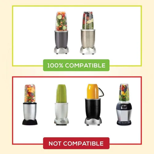 Miniatura 3 de Taza de licuadora y cuchilla mejorada para Nutribullet de 600 W/900 W, piezas de repuesto de vaso de 24 onzas y cuchilla extractora, accesorios