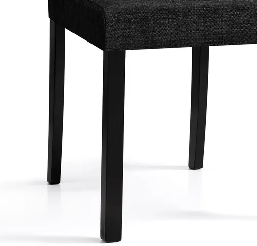 Miniatura 9 de CHUN YI Juego de 2 sillas de comedor tapizadas, sillas de comedor de tela con patas de madera maciza, sillas Parson modernas para cocina
