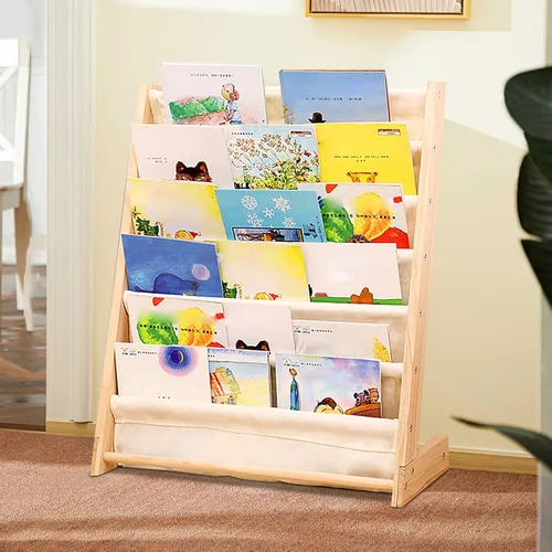 Miniatura 5 de Estantería de pie, estante de almacenamiento, estante organizador de libros para niños, estantes organizadores de juguetes, estantes
