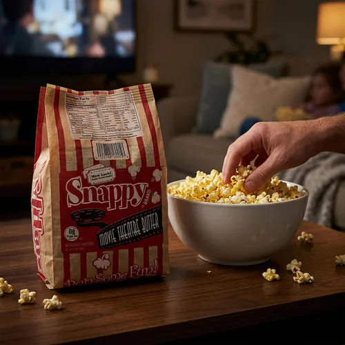 Miniatura 4 de Snappy Palomitas de maíz para microondas con mantequilla para cine y cine, 3.5 onzas, paquete de 48